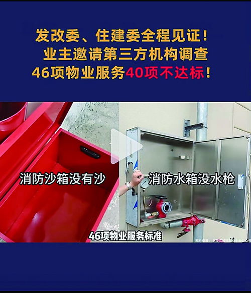 調(diào)查報(bào)告顯示 這個(gè)小區(qū)46項(xiàng)物業(yè)服務(wù)標(biāo)準(zhǔn)中竟然有40項(xiàng)不合格